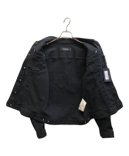 DSQUARED2（ディースクエアード）DSQUARED2 (ディースクエアード) ブラックデニムジャケット / S79AM0002 S39781 ブラック サイズ:48の古着・服飾アイテム