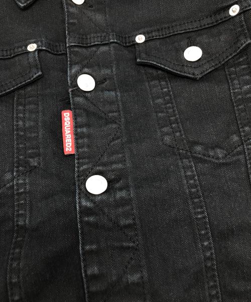 DSQUARED2（ディースクエアード）DSQUARED2 (ディースクエアード) ブラックデニムジャケット / S79AM0002 S39781 ブラック サイズ:48の古着・服飾アイテム