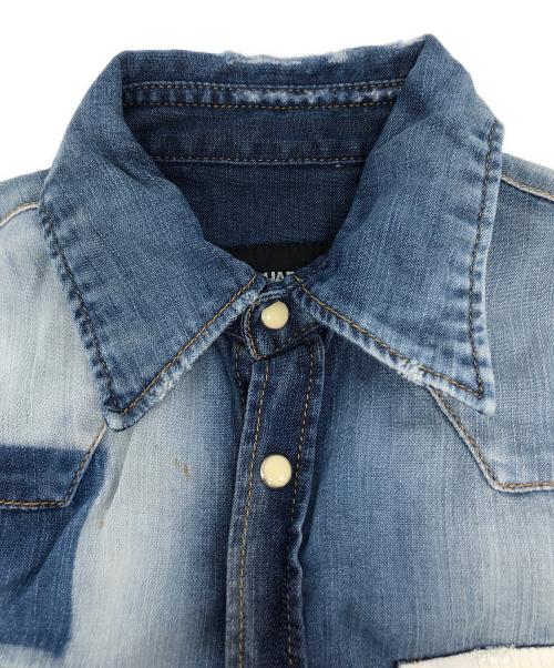 DSQUARED2（ディースクエアード）DSQUARED2 (ディースクエアード) ウエスタンシャツ インディゴ サイズ:38の古着・服飾アイテム