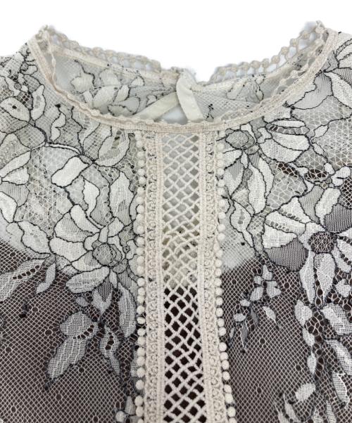 Snidel（スナイデル）Snidel (スナイデル) フラワー刺繍チュールドレス ホワイトの古着・服飾アイテム