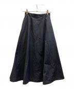 Plageプラージュ）の古着「cotton/ny minimal スカート/26060922701010」｜ネイビー