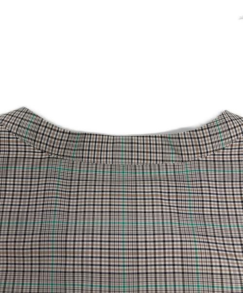 OHGA（オオガ）OHGA (オオガ) チェックリボンブラウス/0HGA-1026 グレー サイズ:Mの古着・服飾アイテム