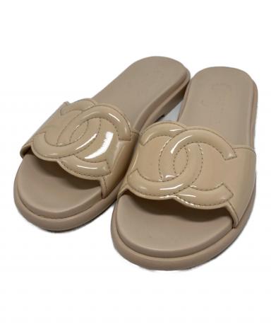 中古・古着通販】CHANEL (シャネル) ココマークエナメルフラット