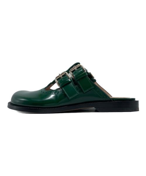 LOEWE（ロエベ）LOEWE (ロエベ) カンポ メリージェーン ミュール サンダル / 092406 グリーン サイズ:36の古着・服飾アイテム