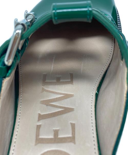 LOEWE（ロエベ）LOEWE (ロエベ) カンポ メリージェーン ミュール サンダル / 092406 グリーン サイズ:36の古着・服飾アイテム