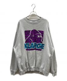 X-LARGE（エクストララージ）の古着「LEOPARD OG CREWNECK SWEAT / 101213012030」｜グレー