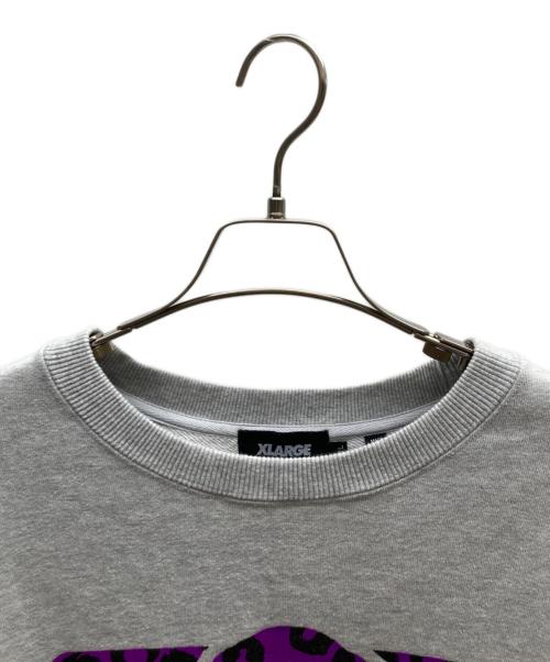 X-LARGE（エクストララージ）X-LARGE (エクストララージ) LEOPARD OG CREWNECK SWEAT / 101213012030 グレー サイズ:XLの古着・服飾アイテム