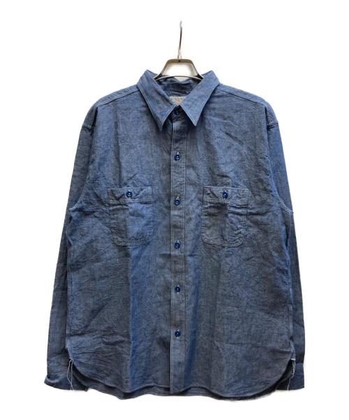 BUZZ RICKSON'S（バズリクソンズ）BUZZ RICKSON'S (バズリクソンズ) CHAMBRAY WORK SHIRT/BR25995 インディゴ サイズ:XXLの古着・服飾アイテム