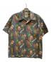 Sun Surf（サンサーフ）の古着「COTTON SEERSUCKER OPEN SHIRT “TRIP TO HAWAII”/SS39537」｜ブラック
