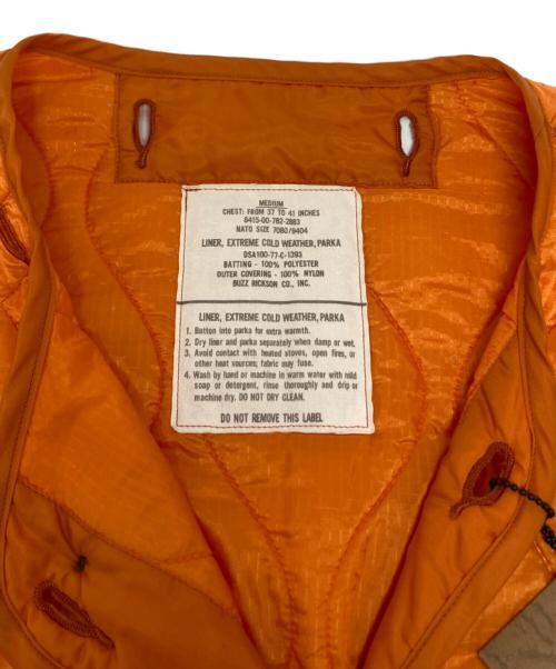 BUZZ RICKSON'S（バズリクソンズ）BUZZ RICKSON'S (バズリクソンズ) LINER, EXTREME COLD WEATHER, PARKA/BR15335 オレンジ サイズ:Mの古着・服飾アイテム