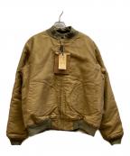 BUZZ RICKSON'Sバズリクソンズ）の古着「Type DECK ZIP ALPACA AND WOOL PILE LINING “NAVY DEPARTMENT”/BR15759」｜カーキ