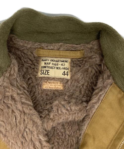BUZZ RICKSON'S（バズリクソンズ）BUZZ RICKSON'S (バズリクソンズ) Type DECK ZIP ALPACA AND WOOL PILE LINING “NAVY DEPARTMENT”/BR15759 カーキ サイズ:44の古着・服飾アイテム
