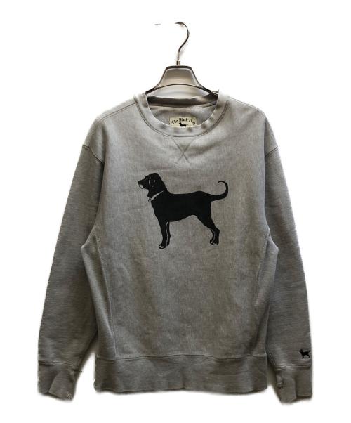 THE BLACK DOG（ブラックドッグ）THE BLACK DOG (ブラックドッグ) プリントスウェット ブラック サイズ:Sの古着・服飾アイテム
