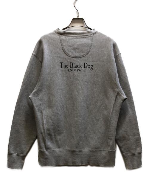 THE BLACK DOG（ブラックドッグ）THE BLACK DOG (ブラックドッグ) プリントスウェット ブラック サイズ:Sの古着・服飾アイテム
