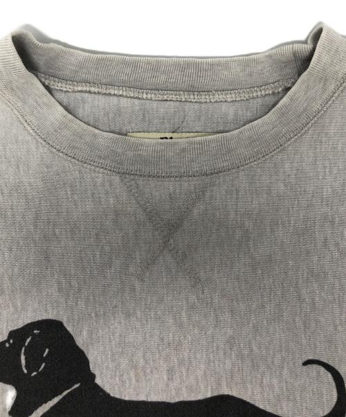THE BLACK DOG（ブラックドッグ）THE BLACK DOG (ブラックドッグ) プリントスウェット ブラック サイズ:Sの古着・服飾アイテム