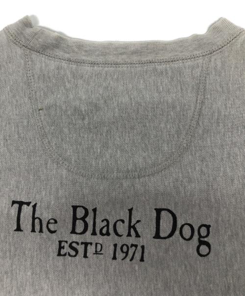 THE BLACK DOG（ブラックドッグ）THE BLACK DOG (ブラックドッグ) プリントスウェット ブラック サイズ:Sの古着・服飾アイテム
