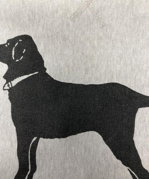 THE BLACK DOG（ブラックドッグ）THE BLACK DOG (ブラックドッグ) プリントスウェット ブラック サイズ:Sの古着・服飾アイテム