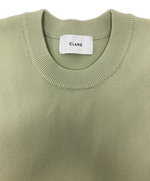 CLANE（クラネ）CLANE (クラネ) スクエアスリーブギャザーニットトップス/18106-2132 グリーン サイズ:1の古着・服飾アイテム