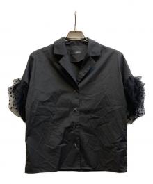 styling/（スタイリング）の古着「チュール ドッキングシャツ/16WFB241021」｜ブラック