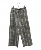 styling/ kei shirahataスタイリング / ケイ シラハタ）の古着「Elastic wide pants / 16WFP242011」｜ブラック