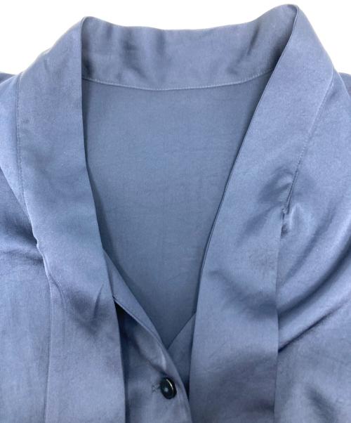 CADUNE（カデュネ）CADUNE (カデュネ) サテンボウタイブラウス/74116980 ネイビー サイズ:38の古着・服飾アイテム