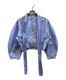 CLANE（クラネ）の古着「RIBBON ZIP SHIRTS/19122-4232」｜ブルー