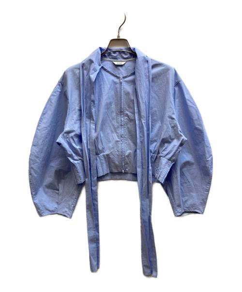 CLANE（クラネ）CLANE (クラネ) RIBBON ZIP SHIRTS/19122-4232 ブルー サイズ:1の古着・服飾アイテム