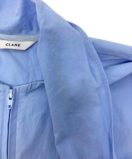 CLANE（クラネ）CLANE (クラネ) RIBBON ZIP SHIRTS/19122-4232 ブルー サイズ:1の古着・服飾アイテム