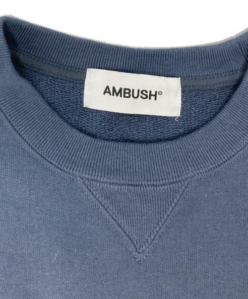 AMBUSH（アンブッシュ）AMBUSH (アンブッシュ) クルーネックスロゴスウェット/12115189 ブルー サイズ:Sの古着・服飾アイテム