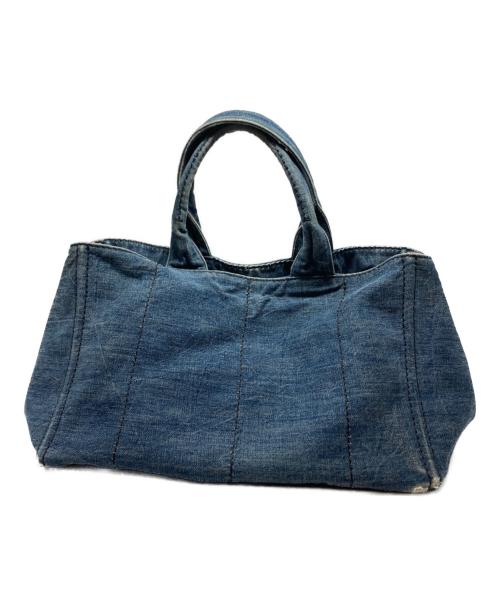 PRADA（プラダ）PRADA (プラダ) カナパデニムトートバッグL/B1872B ブルー サイズ:Lの古着・服飾アイテム