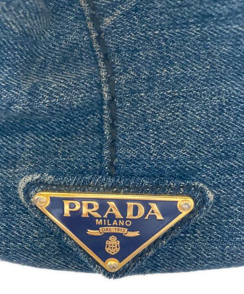PRADA（プラダ）PRADA (プラダ) カナパデニムトートバッグL/B1872B ブルー サイズ:Lの古着・服飾アイテム