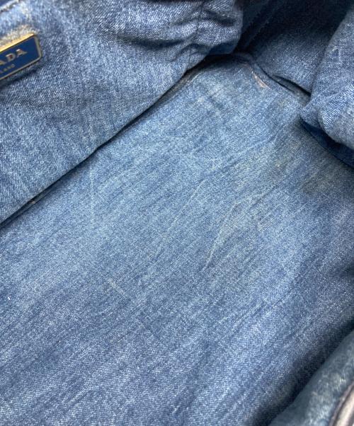 PRADA（プラダ）PRADA (プラダ) カナパデニムトートバッグL/B1872B ブルー サイズ:Lの古着・服飾アイテム
