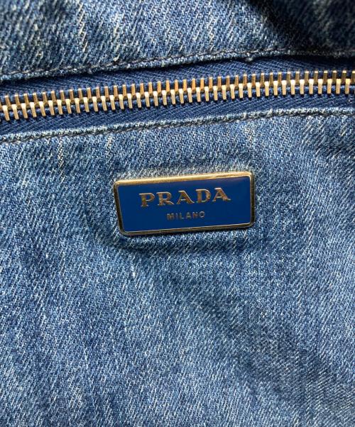 PRADA（プラダ）PRADA (プラダ) カナパデニムトートバッグL/B1872B ブルー サイズ:Lの古着・服飾アイテム