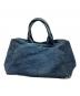 PRADA (プラダ) カナパデニムトートバッグL/B1872B ブルー サイズ:L：25000円