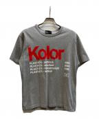 KOLORカラー）の古着「ロゴTシャツ/22SCM-T12210S」｜グレー