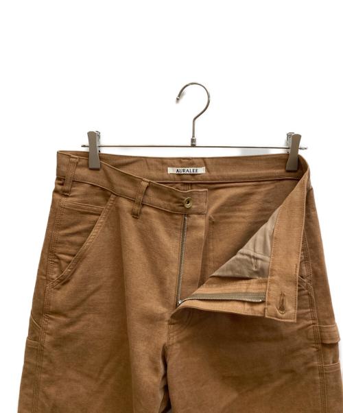 AURALEE（オーラリー）AURALEE (オーラリー) WASHED HEAVY CANVAS PANTS / A23AP02MN ブラウン サイズ:4の古着・服飾アイテム
