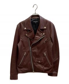 ジャックローズ　山羊革　シングルライダース ブラウン　サイズ3（Ｍ） 中古・古着通販】JACKROSE (ジャックローズ) シングルライダース