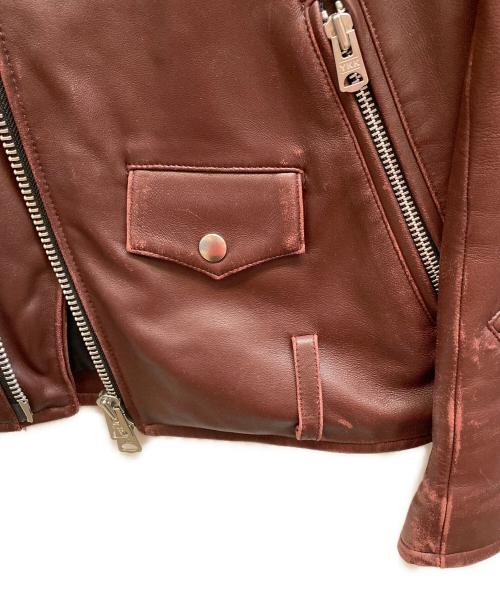 JACKROSE（ジャックローズ）JACKROSE (ジャックローズ) ライダースジャケット / 274702J レッド サイズ:Mの古着・服飾アイテム