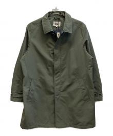 JOSEPH ABBOUD（ジョセフアブード）の古着「ナイロンステンカラーコート」｜グリーン