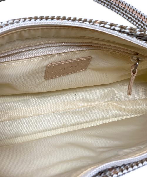 LAUREN RALPH LAUREN（ローレン ラルフ ローレン）LAUREN RALPH LAUREN (ローレン ラルフ ローレン) ハンドバッグ アイボリー サイズ:₋の古着・服飾アイテム