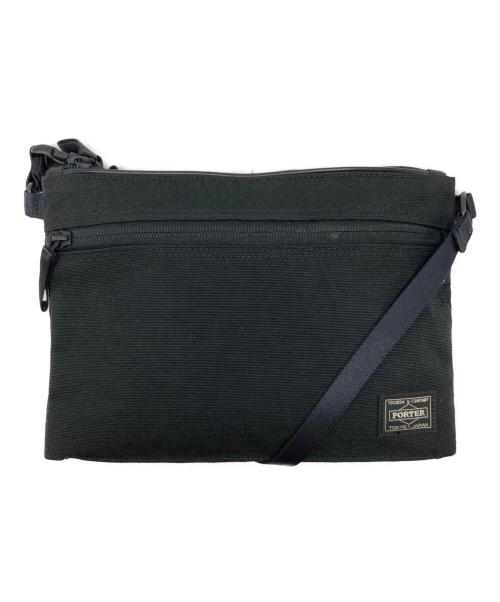 PORTER（ポーター）PORTER (ポーター) ハイブリットサコッシュ ブラックの古着・服飾アイテム