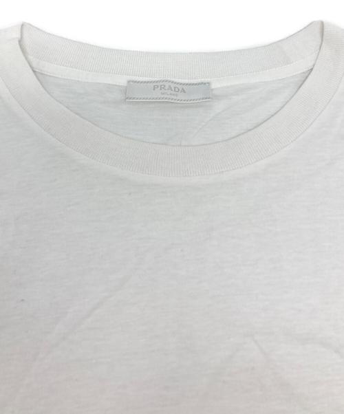 PRADA（プラダ）PRADA (プラダ) コットンTシャツ / ACU1 2024 292 ホワイト サイズ:XLの古着・服飾アイテム