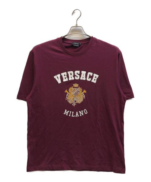 VERSACE（ヴェルサーチェ）VERSACE (ヴェルサーチェ) ロゴＴシャツ / 105170 1A03467 レッド サイズ:Mの古着・服飾アイテム