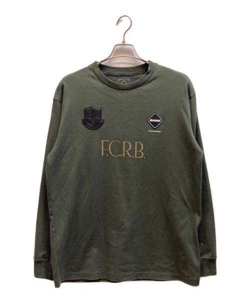 F.C.R.B.（エフシーレアルブリストル）F.C.R.B. (エフシーレアルブリストル) LETTERED L/S TEE / FCRB-252099 グリーン サイズ:Lの古着・服飾アイテム