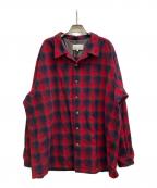 Maison Margiela×PENDLETONメゾンマルジェラ×ペンドルトン）の古着「オーバーサイズシャツ "レッド" / S67DT0010 S78037」｜レッド