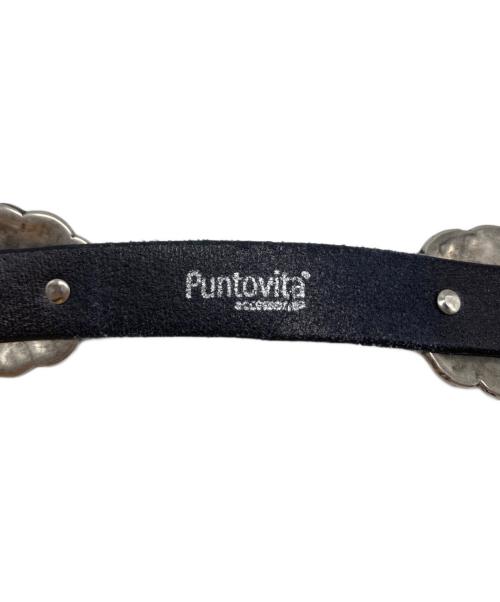 PUNTOVITA（プントヴィータ）puntovita (プントヴィータ) CONCHO BELT ブラック サイズ:80の古着・服飾アイテム