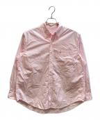 CLANEクラネ）の古着「LOGO BUTTON-DOWN BASIC SHIRTS」｜ピンク