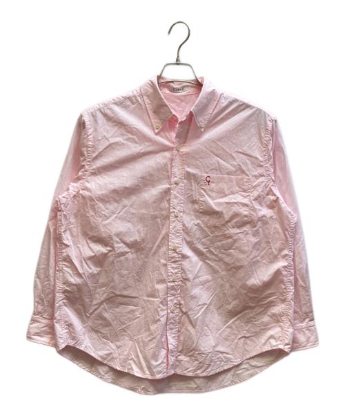 CLANE（クラネ）CLANE (クラネ) LOGO BUTTON-DOWN BASIC SHIRTS ピンク サイズ:1の古着・服飾アイテム