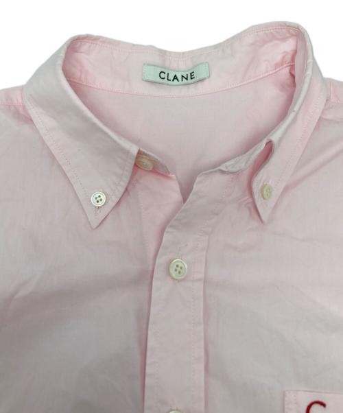 CLANE（クラネ）CLANE (クラネ) LOGO BUTTON-DOWN BASIC SHIRTS ピンク サイズ:1の古着・服飾アイテム