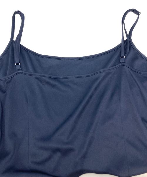 Snidel（スナイデル）Snidel (スナイデル) シアーイレヘムニットコンビワンピース ネイビー×ホワイトの古着・服飾アイテム